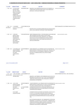 comision de desarrollo urbano - H. Congreso del Estado de Nuevo