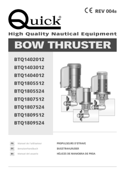 BOW THRUSTER - Robert Lindemann KG