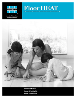 1 Installation Manual Manual de instalaci&oacute;n Manuel dinstallation