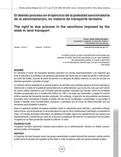 El debido proceso en el ejercicio de la potestad sancionatoria de la