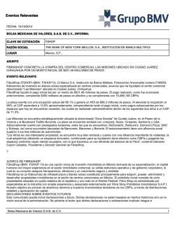 Eventos Relevantes - Bolsa Mexicana de Valores