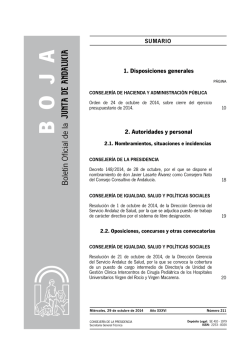 Descargar bolet&iacute;n n&ordm; 211 completo - Junta de Andaluc&iacute;a