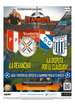 ED 385 Daniel Peredo presenta: - Intralot