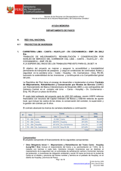 Pasco - Provias Nacional