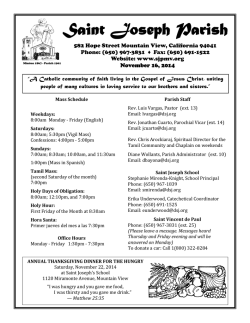 Read more in our bulletin - St. Joseph Parish