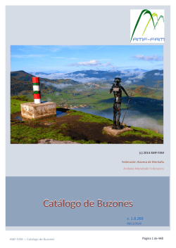 Cat&aacute;logo de Buzones - Federaci&oacute;n Alavesa de Monta&ntilde;a