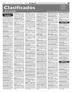Clasificados Diario El Clarin de La Victoria Martes - ElClarin.net.ve