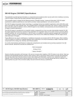 Chevrolet Performance 350 HO Crate Engine