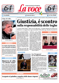 22 OTTOBRE 2014 - La Voce dItalia