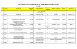Ordenes de Compra y/o Contratos Refrendados o Tramitados de
