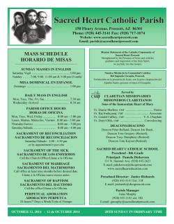 Sacred Heart Catholic Parish - Seek And Find