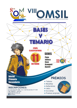 Bases Nivel Primario - SIL Puno