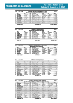 PROGRAMA DE CARRERAS - Clar&iacute;n