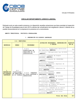 ACTUACIONES DE LA INSPECCION EN EL 2015 - CEOE CEPYME