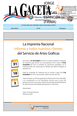 Gaceta con Firma digital - La Gaceta