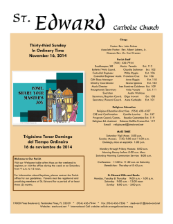 All Souls Day November 2nd, 2014 Todos los Fieles Difuntos 2 de