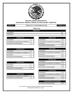 20 - Tribunal Federal de Conciliaci&oacute;n y Arbitraje