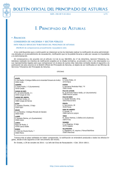 Bolet&iacute;n Oficial del Principado de Asturias