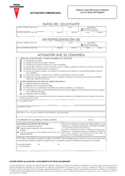 ACTUACION COMUNICADA - Licencia apertura actividad