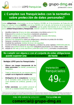 soluci&oacute;n LOPD franquicias.pdf - Grupo DMG