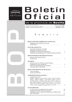 S u m a r i o - Diputaci&oacute;n de Sevilla
