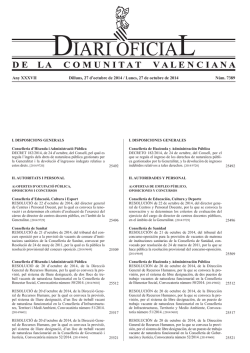 Any XXXVII Dilluns, 27 doctubre de 2014 / Lunes, 27 de octubre de