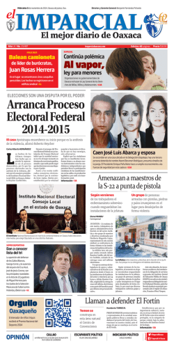 Arranca Proceso Electoral Federal 2014-2015 - El Imparcial