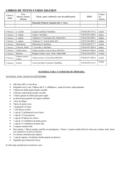 LIBROS DE TEXTO CURSO 2014/2015