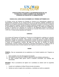 tutores - Coordinaci&oacute;n de Estudios de Posgrado - UNAM