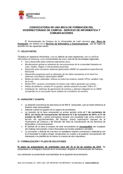 Informaci&oacute;n Completa y Solicitud - Universidad de Le&oacute;n