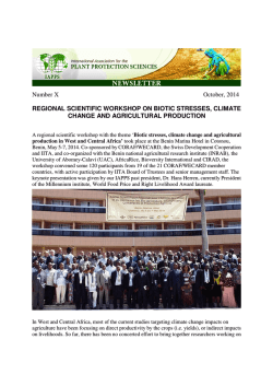 Number 10, October 2014 - International Association for the Plant