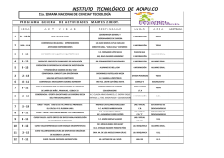 Martes 21 - Instituto Tecnol&oacute;gico de Acapulco