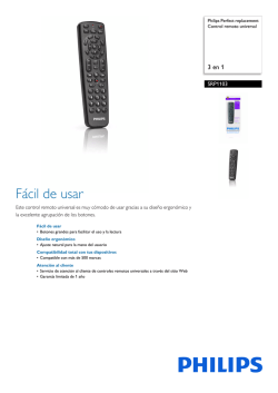SRP1103/55 Philips Control remoto universal