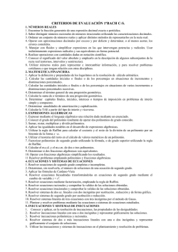 CRITERIOS DE EVALUACI&Oacute;N 1&ordm;BACH C-S.
