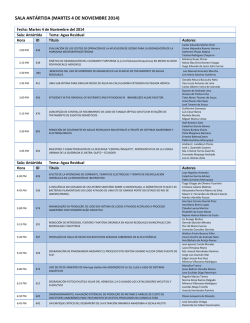 SALA ANT&Aacute;RTIDA (MARTES 4 DE NOVIEMBRE 2014) - amica
