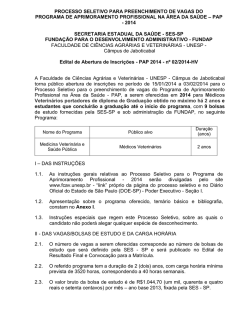 Eventos - UNESP: C&acirc;mpus de Jaboticabal - Faculdade de Ci&ecirc;ncias