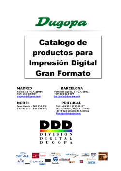Catalogo de productos para Impresi&oacute;n Digital Gran Formato - Dugopa