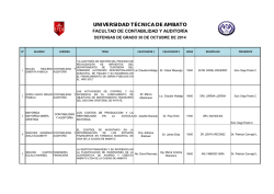 Facultad de Contabilidad y Auditor&iacute;a - Universidad T&eacute;cnica de Ambato