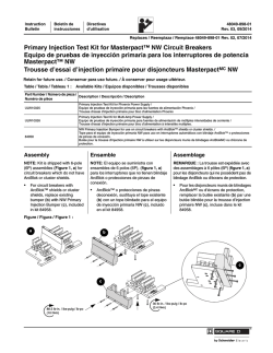 Primary Injection Test Kit for Masterpact&trade; NW - Schneider Electric