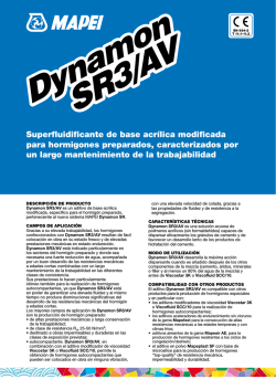 Dynamon SR3/AV Dynamon SR3/AV - Mapei