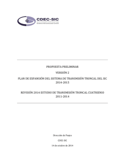 Plan de expansi&oacute;n preliminar versi&oacute;n 2 - CDEC SIC