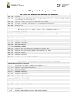 Descargar Programa - 65 Congreso Agronom&iacute;a
