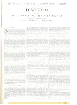 DISCURSO - Biblioteca Virtual Miguel de Cervantes