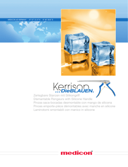 Zerlegbare Stanzen mit Silikongriff Dismantable - CMF Medicon