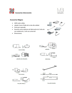 Accesorios Interceramic Accesorios Ni&aacute;gara