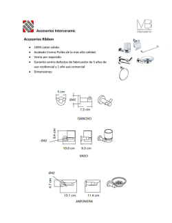 Accesorios Interceramic Accesorios Ribbon
