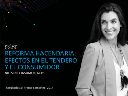 Consumer Facts &ndash; Reforma Hacendaria resultados al 1er - AMAP