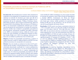 Propiedades psicom&eacute;tricas del Breve Inventario de Problemas (SIP-R)