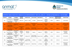 LISTADO ACTUALIZADO AL 1&deg; DE OCTUBRE. - Colegio de