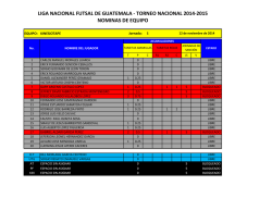 Kinesiotape - Liga de Futsal de Guatemala